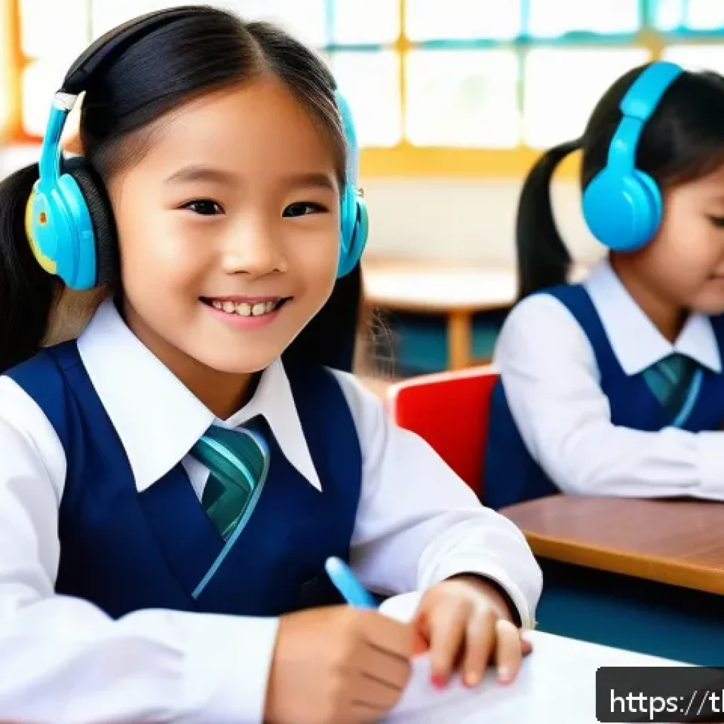 문해교육사와 학습 목표 설정 사례 - A bright and cheerful elementary classroom scene in Thailand, featuring a young Thai boy and girl ar...